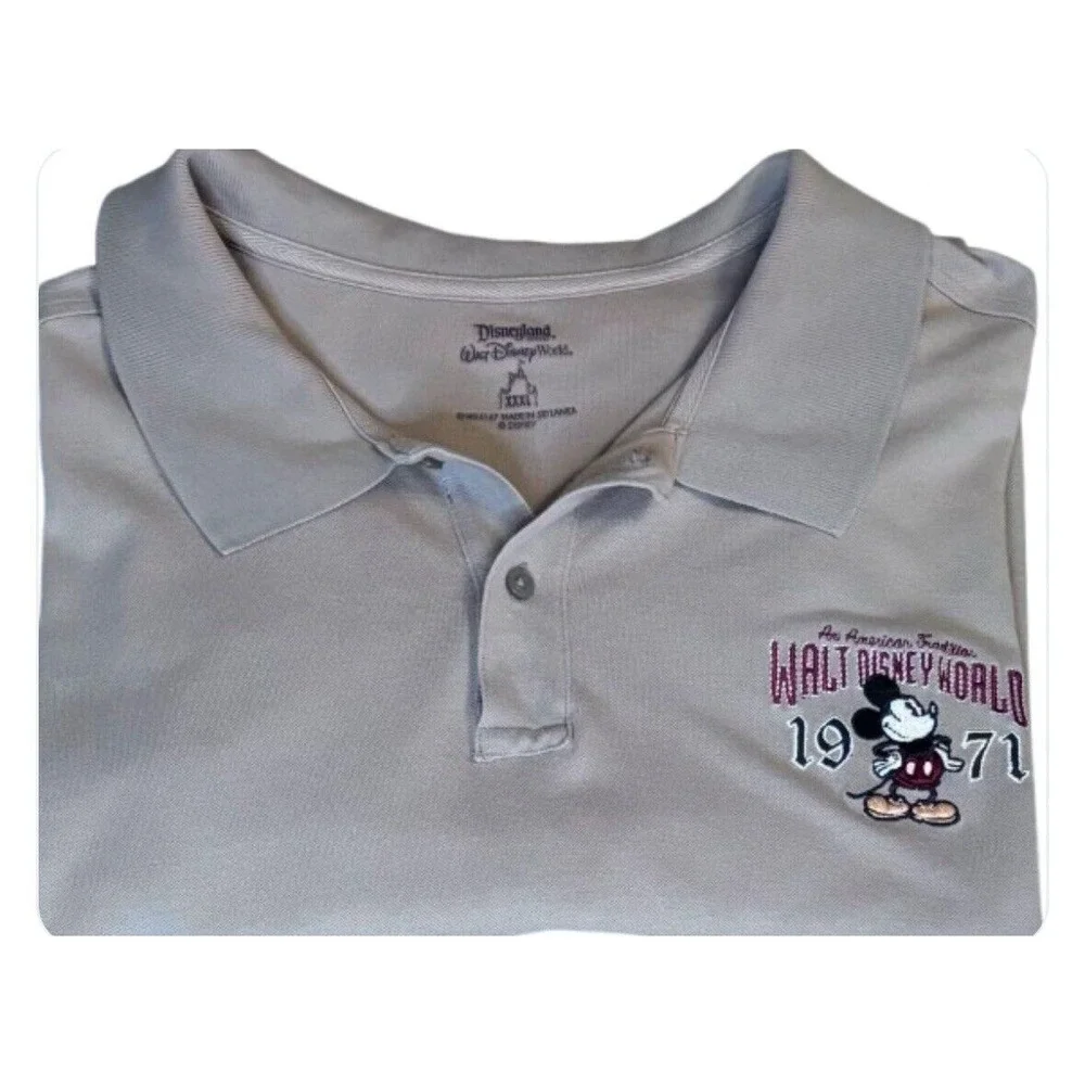Disneyland Resort Walt Disney World‎ XXXL 3X Tan An American Tradition 1971 S/S